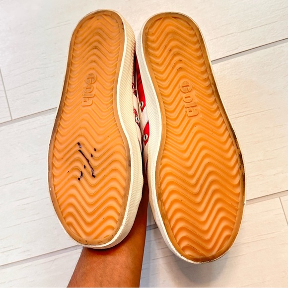 Gola for Talbots Women's Sneakers in Pink and Cream Plaid - Picture 8 of 10